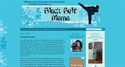 Desktop Screenshot of blackbeltmama.com