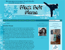 Tablet Screenshot of blackbeltmama.com